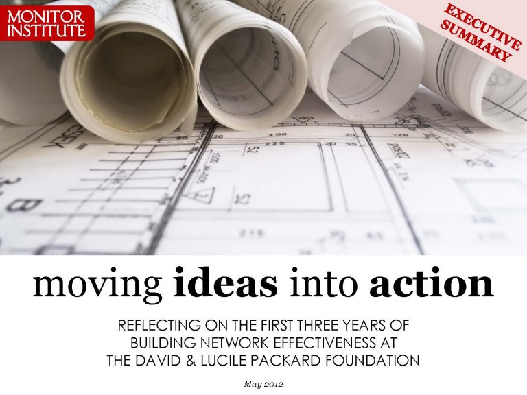 Moving Ideas into Action (executive summary)