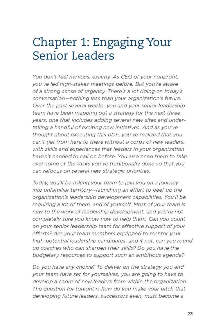 Nonprofit Leadership Development - Plan A