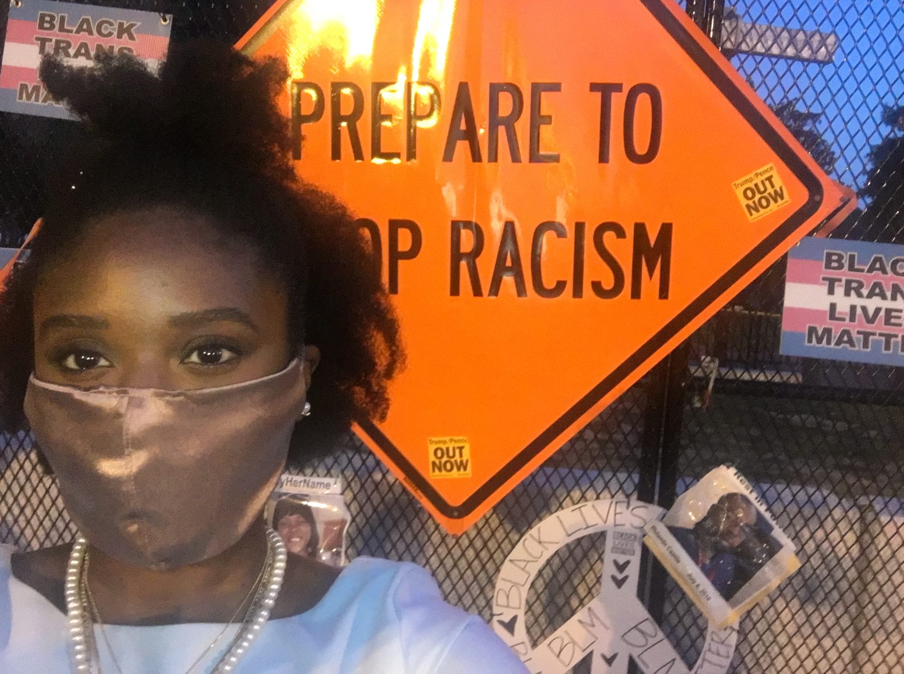 BLM sign protests DC KW WH