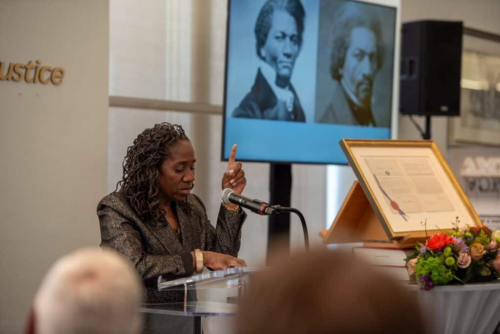 Sherrilyn Ifill at the 14th Amendment Center for Law and Democracy Opening Reception